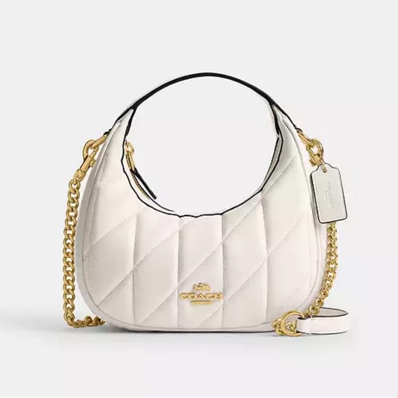 Coach Handbags - Coach Carmen mini crossbody White Quilted Women's Bag
